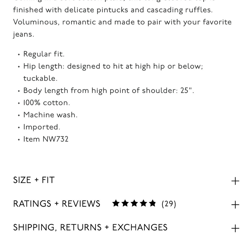Madewell Ruffled Pintuck Top - Picture 10 of 10